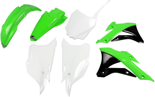 UFO Replacement Body Kit - OEM Green/White/Black - KX85 KAKIT222-999A