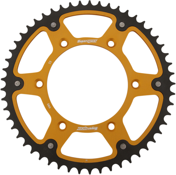 SUPERSPROX Stealth Rear Sprocket - 53-Tooth - Gold - Husaberg RST-990-53-GLD