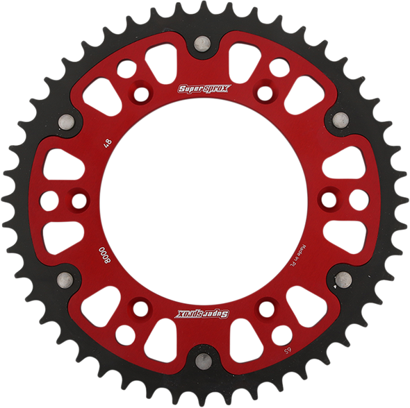 SUPERSPROX Stealth Rear Sprocket - 48-Tooth - Red - Beta RST-8000-48-RED