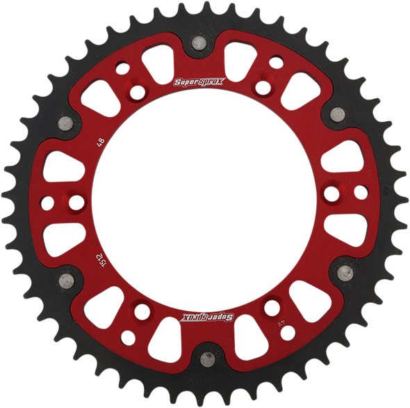 SUPERSPROX Stealth Rear Sprocket - 48-Tooth - Red - Beta RST-1512-48-RED