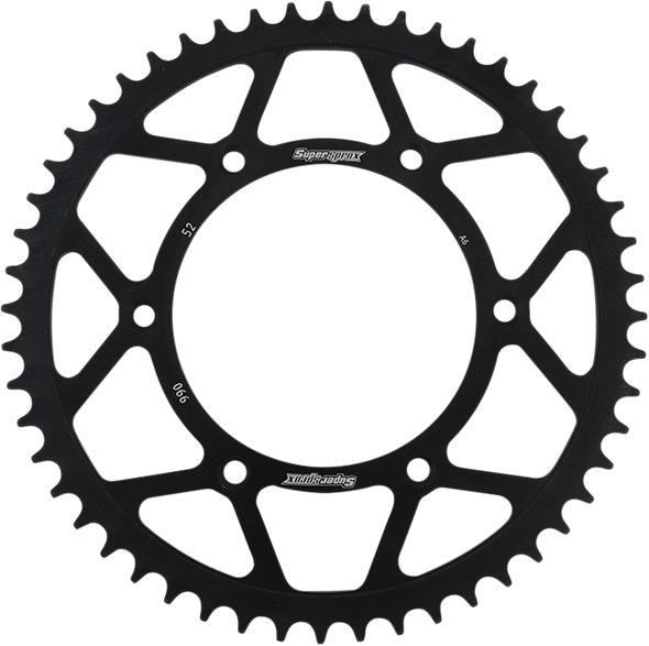 SUPERSPROX Steel Rear Sprocket - 52-Tooth RFE-990-52-BLK