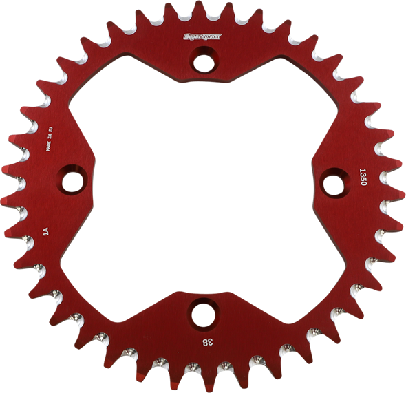 SUPERSPROX Rear Sprocket - Alloy - Red - 38-Tooth RAL-1350-38-RED