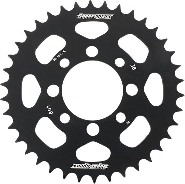 SUPERSPROX Rear Sprocket - Black - Kawasaki - 38-Tooth RAL-801-38-BLK