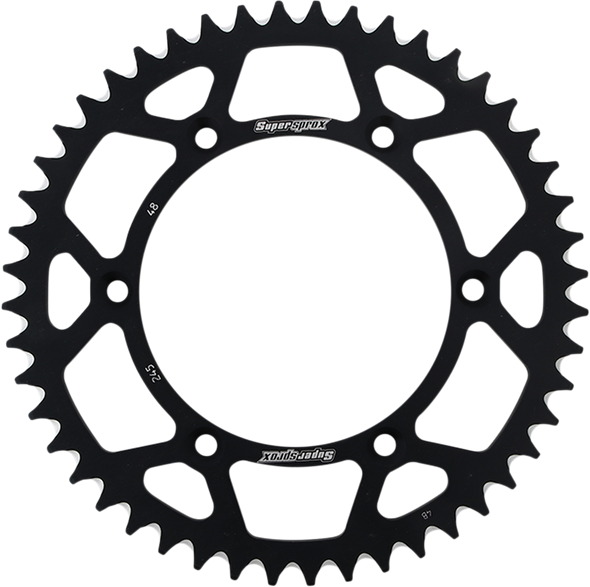 SUPERSPROX Rear Sprocket - Black - Yamaha - 48-Tooth RAL-245-48 BLK