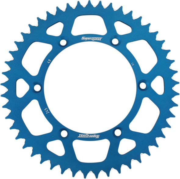 SUPERSPROX Rear Sprocket - Blue - Yamaha - 49-Tooth RAL-245-49 BLU