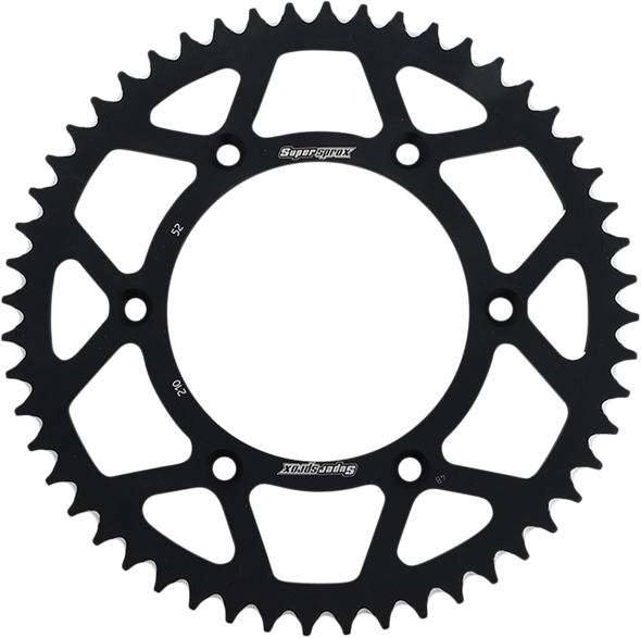 SUPERSPROX Rear Sprocket - Black - Honda - 52-Tooth RAL21052BLK