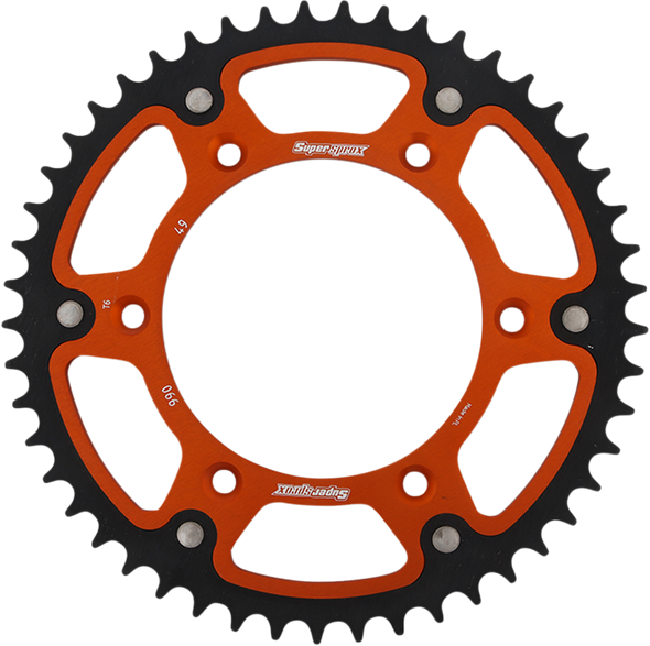 SUPERSPROX Stealth Rear Sprocket - 49-Tooth - Orange - Husaberg RST-990-49-ORG