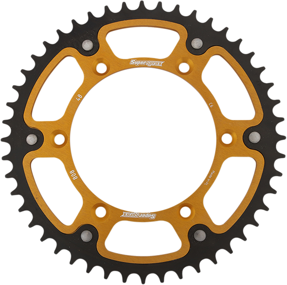 SUPERSPROX Stealth Rear Sprocket - 48-Tooth - Gold - Kawasaki RST-808-48-GLD