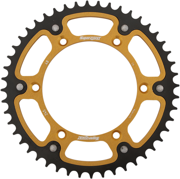 SUPERSPROX Stealth Rear Sprocket - 48-Tooth - Gold - Yamaha RST-245-48-GLD