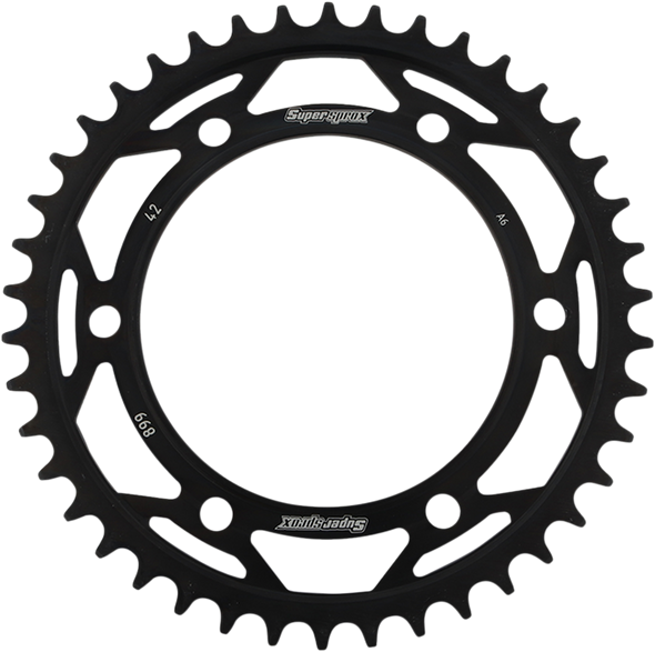 SUPERSPROX Steel Rear Sprocket - 42-Tooth RFE-899-42-BLK