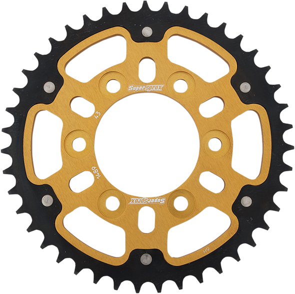 SUPERSPROX Stealth Rear Sprocket - 43-Tooth - Gold - Kawasaki RST-1489-43-GLD