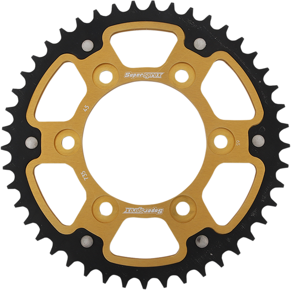 SUPERSPROX Stealth Rear Sprocket - 45-Tooth - Gold - Ducati RST-735-45-GLD