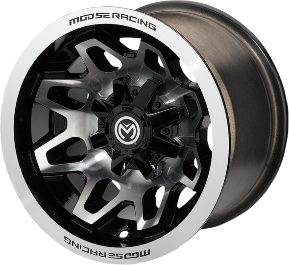 MOOSE UTILITY 416X Wheel - Front/Rear - Machined Black - 14x8 - 4/110 - 4+4 416M148110GBMF4