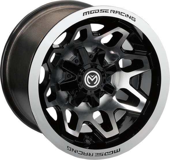 MOOSE UTILITY 416X Wheel - Front/Rear - Machined Black - 12x7 - 4/156 - 4+3 416M127156GBMF4