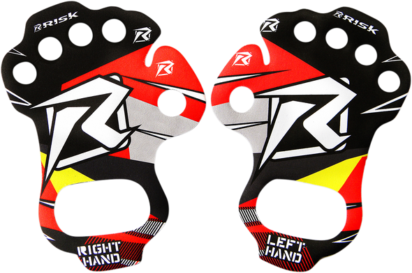 RISK RACING Palm Protectors - Red - Large 00111R