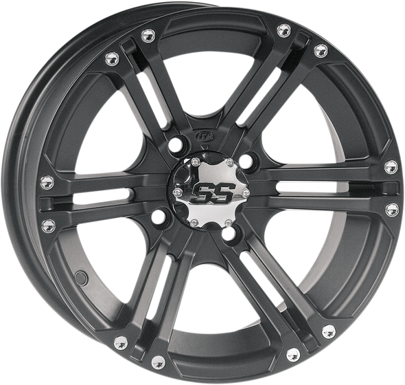 ITP SS212 Alloy Wheel - Front/Rear - Black - 12x7 - 4/137 - 5+2 1228368536B
