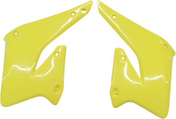 UFO Radiator Shrouds - Yellow - RMZ SU03933-102