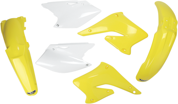 UFO Replacement Body Kit - OEM Yellow/White - RMZ250 SUKIT403-999