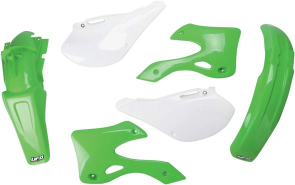 UFO Replacement Body Kit - OEM Green/White - Kawasaki KAKIT200-999