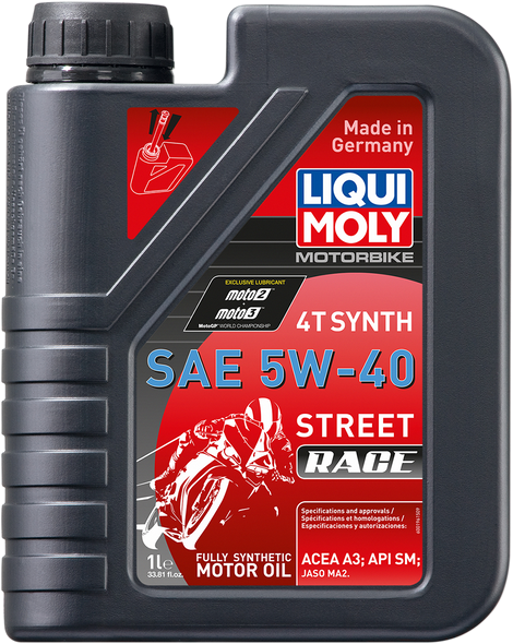 LIQUI MOLY Street Race Synthetic 4T Oil - 5W-40 - 1 L 20074