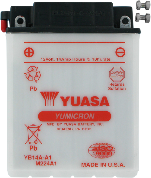 YUASA Battery - YB14A-A1 YUAM224A1IND