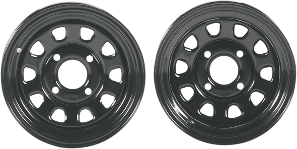 ITP Delta Steel Wheel - Front/Rear - Black  12x7 - 4/156 - 4+3 1222565014