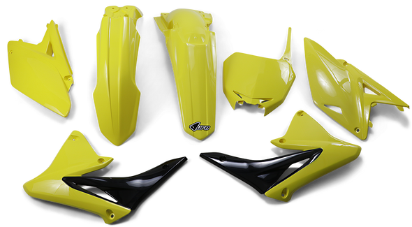 UFO Replacement Body Kit - Yellow/Black - RMZ250 SUKIT416-102