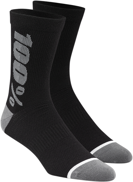 100% Merino Wool Performance Socks - Black/Gray - Large/XL 20051-00003