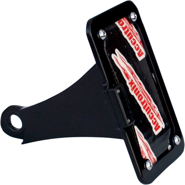 ACCUTRONIX Side Mount License Plate Assembly - Black LPF106HV-B