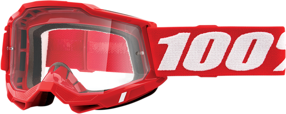 100% Accuri 2 Goggles - Red - Clear 50013-00005