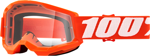 100% Youth Strata 2 Goggles - Orange - Clear 50031-00005