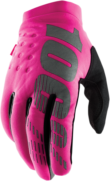 100% Women's Brisker Gloves - Black/Pink - Large 10005-00008