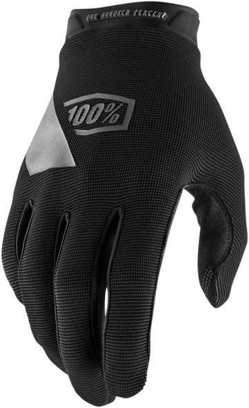 100% Youth Ridecamp Gloves - Black - Medium 10012-00001