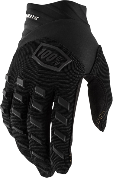 100% Airmatic Gloves - Black/Charcoal - Large 10000-00002