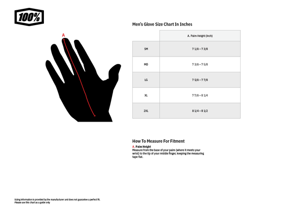 100% Ridefit KORP Gloves - Small 10010-00010