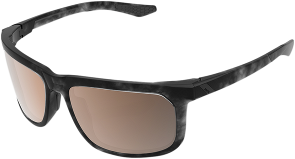 100% Hakan Sunglasses - Black Havana - Bronze 61036-259-73