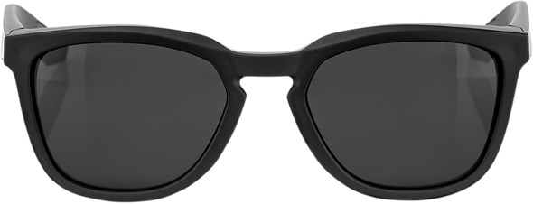 100% Hudson Sunglasses - Black - Smoke 61028-100-57