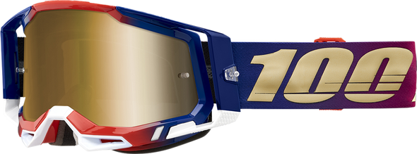 100% Racecraft 2 Goggles - United - True Gold 50010-00009