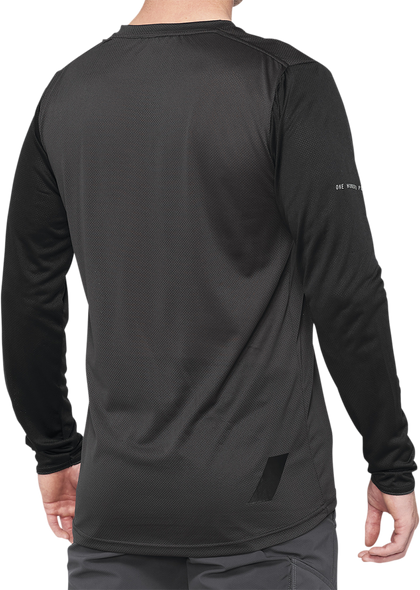 100% Ridecamp Jersey - Long-Sleeve - Black/Charcoal - Medium 40028-00001