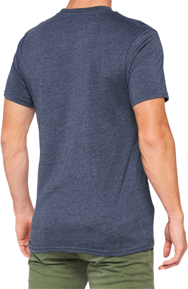 100% Trademark T-Shirt - Heather Navy - Medium 32134-015-11