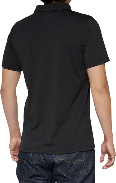 100% Corpo Polo Shirt - Black/White - Small 35019-011-10