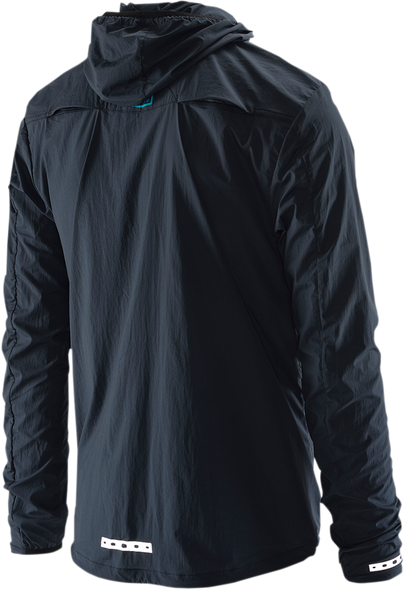 100% Aero Tech Jacket - Charcoal/Green - Large 35100-052-12