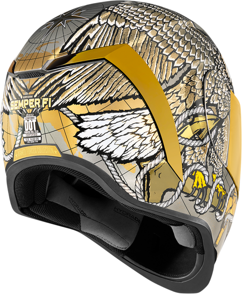 ICON Airform?äó Helmet - Semper Fi - Gold - Large 0101-13666