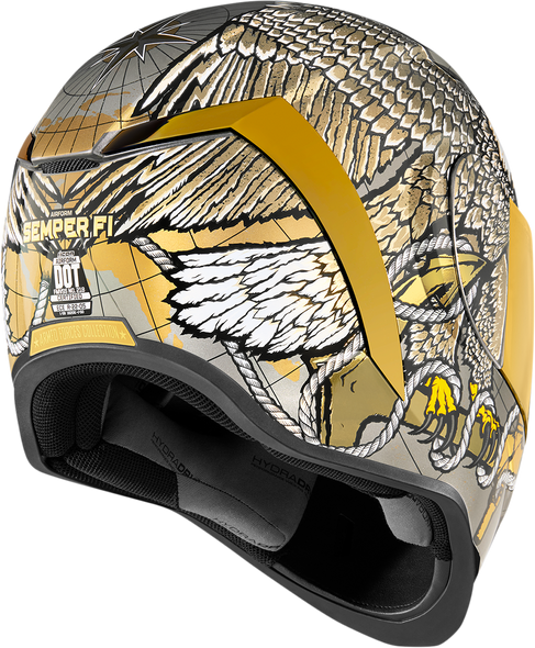 ICON Airform?äó Helmet - Semper Fi - Gold - XL 0101-13667