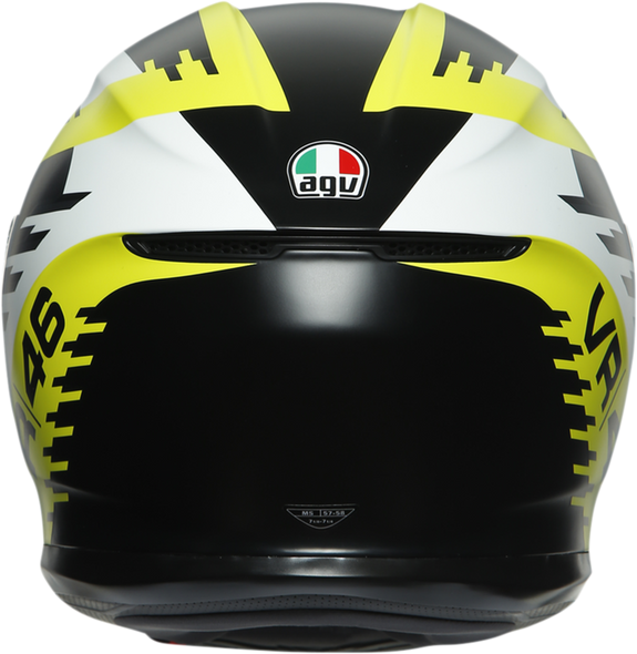 AGV K6 Helmet - Rapid 46 - Black/Yellow - Small 216301O0NY00105