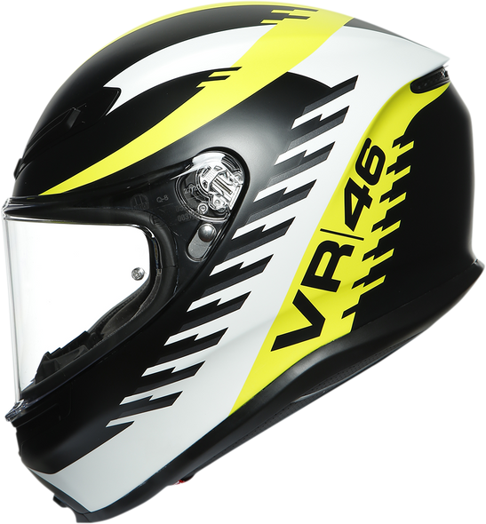 AGV K6 Helmet - Rapid 46 - Black/Yellow - Small 216301O0NY00105