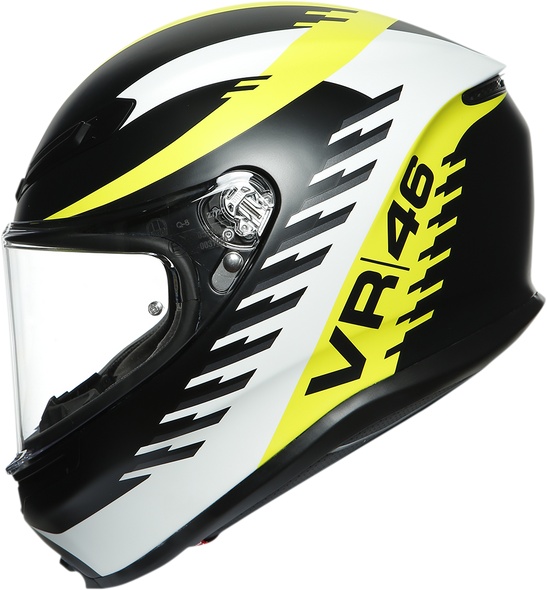 AGV K6 Helmet - Rapid 46 - Black/Yellow - Large 216301O0NY00109