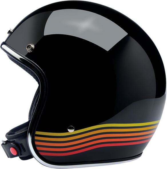 BILTWELL Bonanza Helmet - Gloss Black Spectrum - XS 1001-536-201