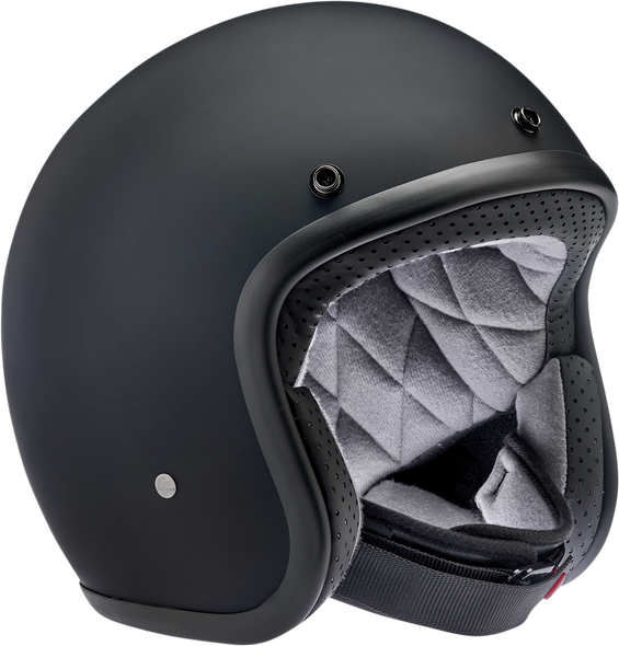 BILTWELL Bonanza Helmet - Flat Black Factory - XS 1001-638-201
