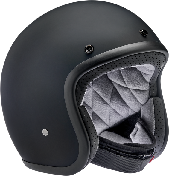 BILTWELL Bonanza Helmet - Flat Black Factory - Small 1001-638-202